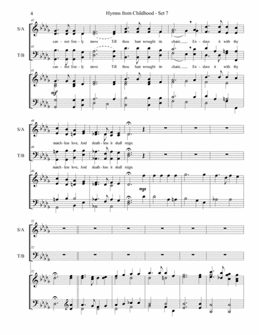 Hymns from Childhood - Set 7 (SATB) image number null