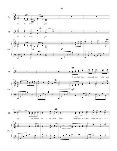 Easter Morning, sacred music for SATB choir image number null