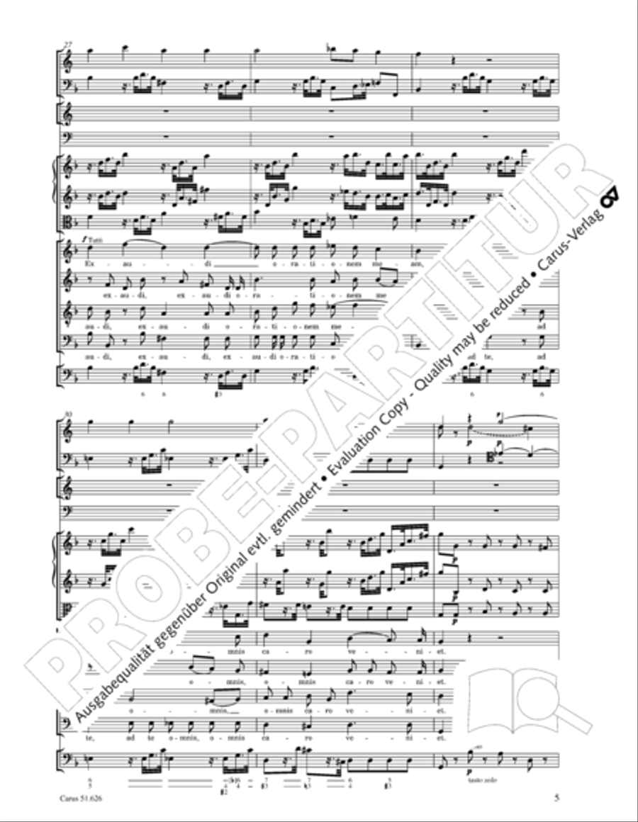 Missa longa in C major (Missa longa in C) 4-Part scores gallery preview page 17