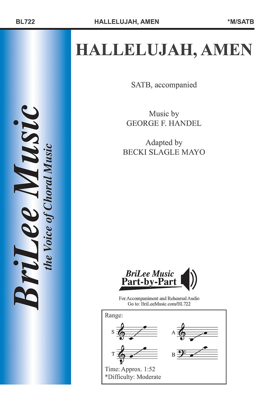 Hallelujah, Amen 4-Part scores gallery preview page 1