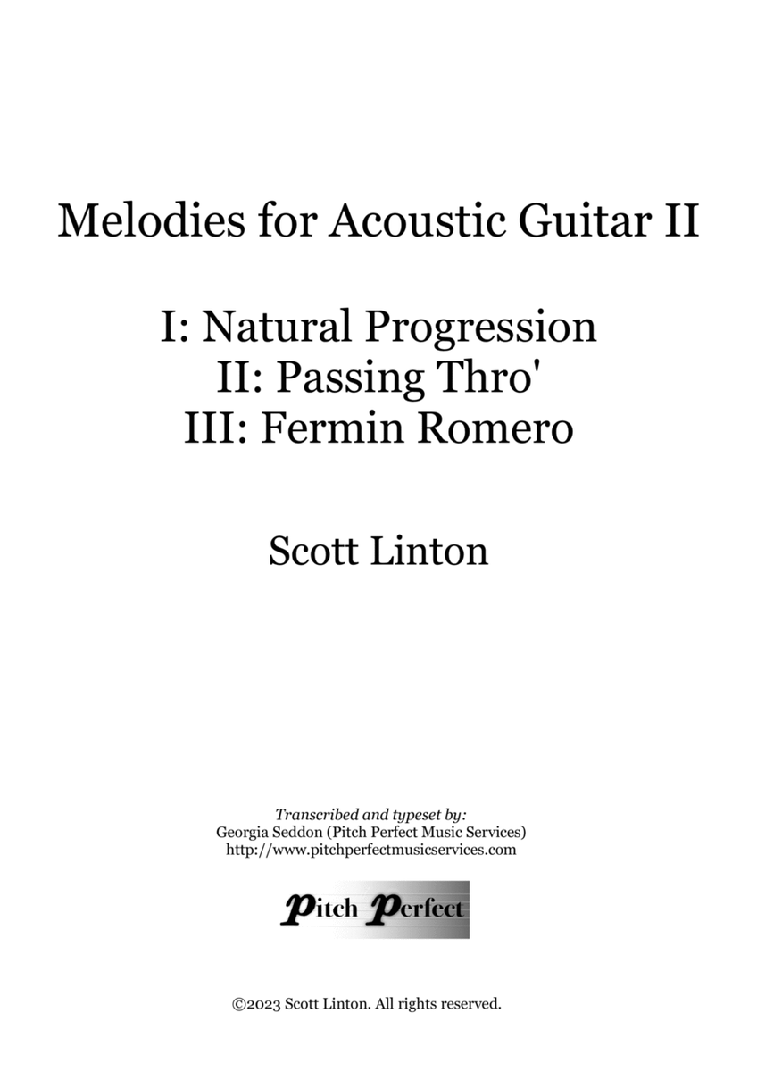 Melodies for Acoustic Guitar II - by Scott Linton image number null