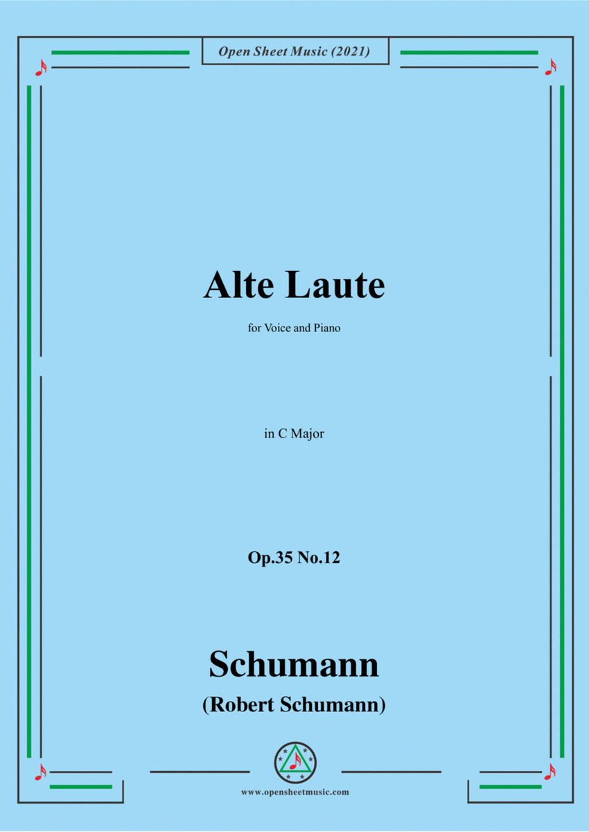 Schumann-Alte Laute,Op.35 No.12,in C Major