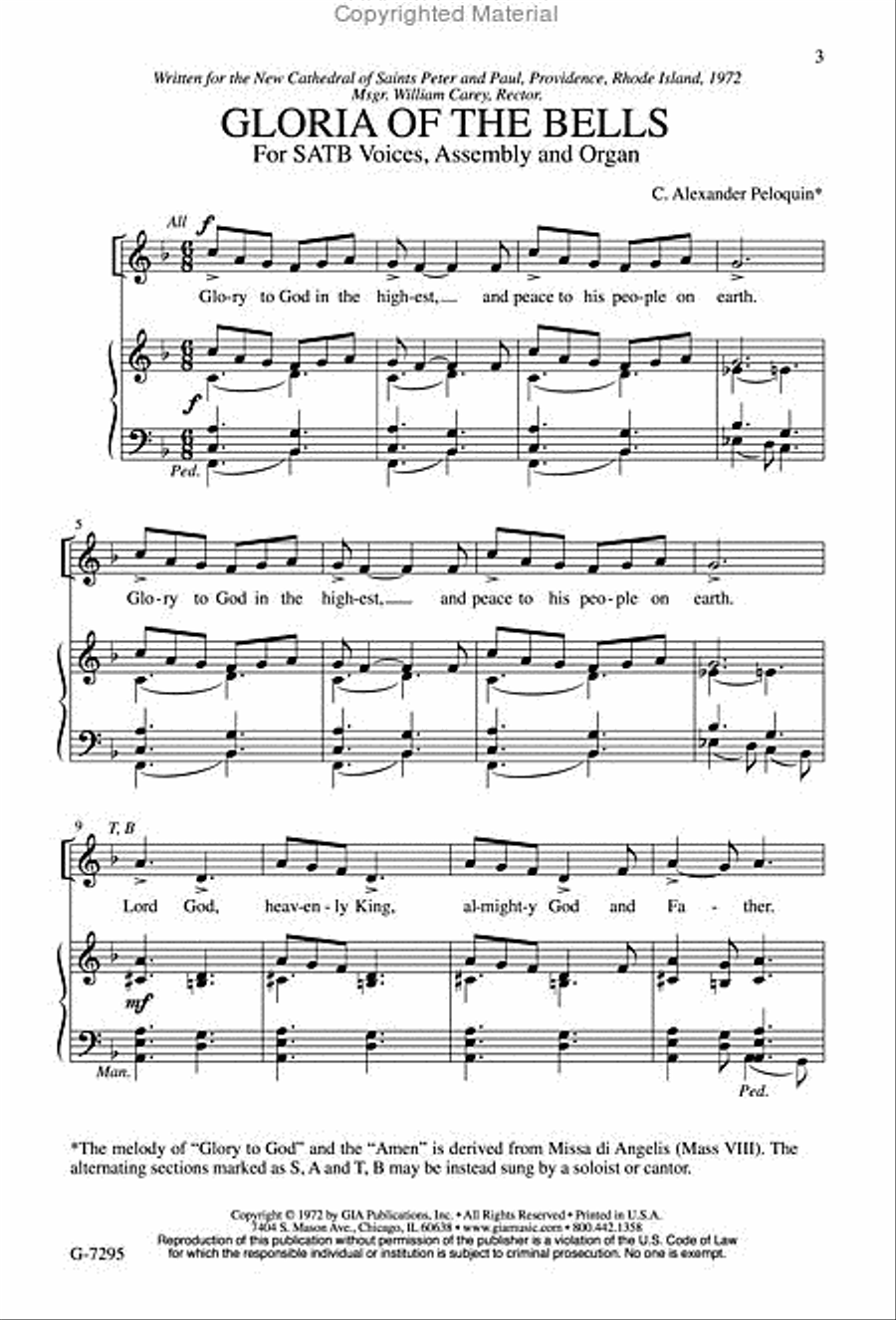 Gloria of the Bells Gloria of the Bells 4-Part scores gallery preview page 2