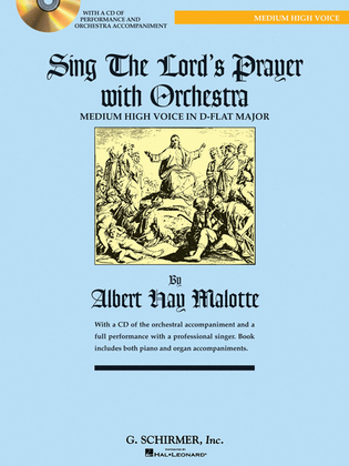 Book cover for Sing The Lord's Prayer with Orchestra - Medium High Voice