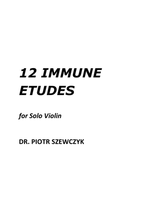 Book cover for Immune Etudes for Violin