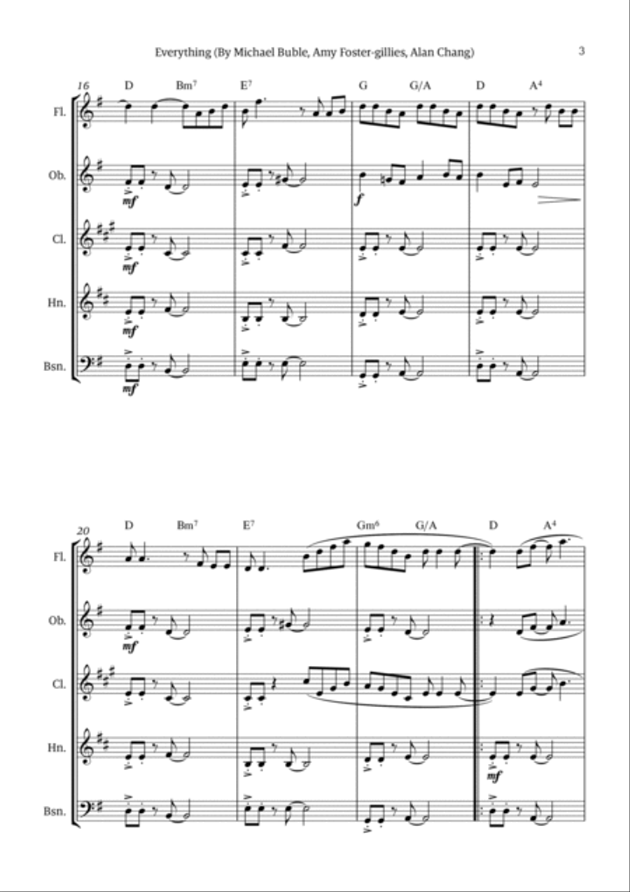 Everything Woodwind Quintet scores gallery preview page 3