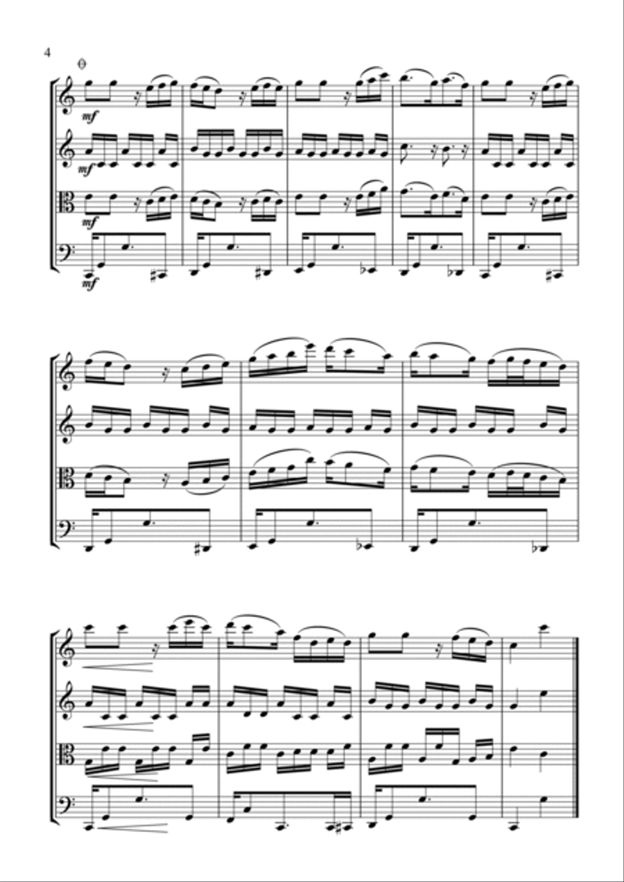 Braziliera Braziliera String Quartet scores gallery preview page 4