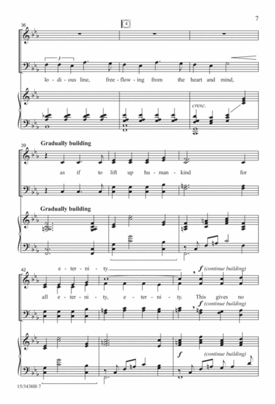 The Sounds, the Silence The Sounds, the Silence 4-Part scores gallery preview page 6
