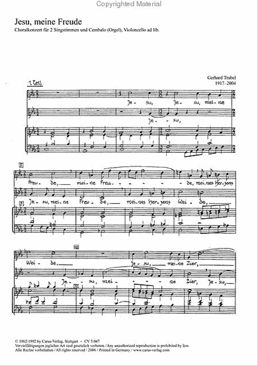 Jesu, thou my pleasure SA scores gallery preview page 2