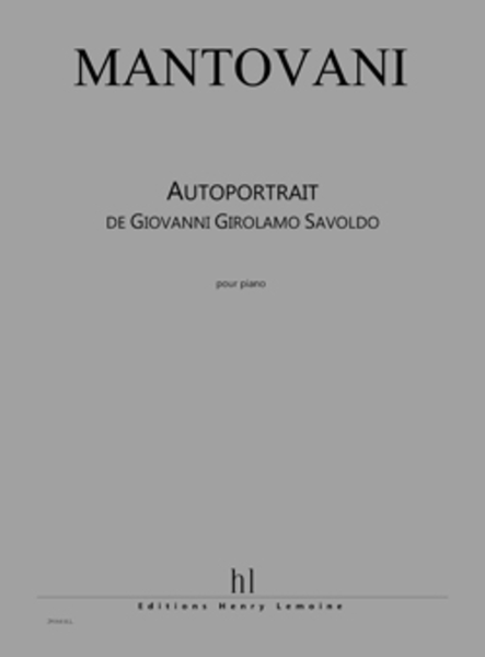 Autoportrait de Giovanni Girolamo Savoldo