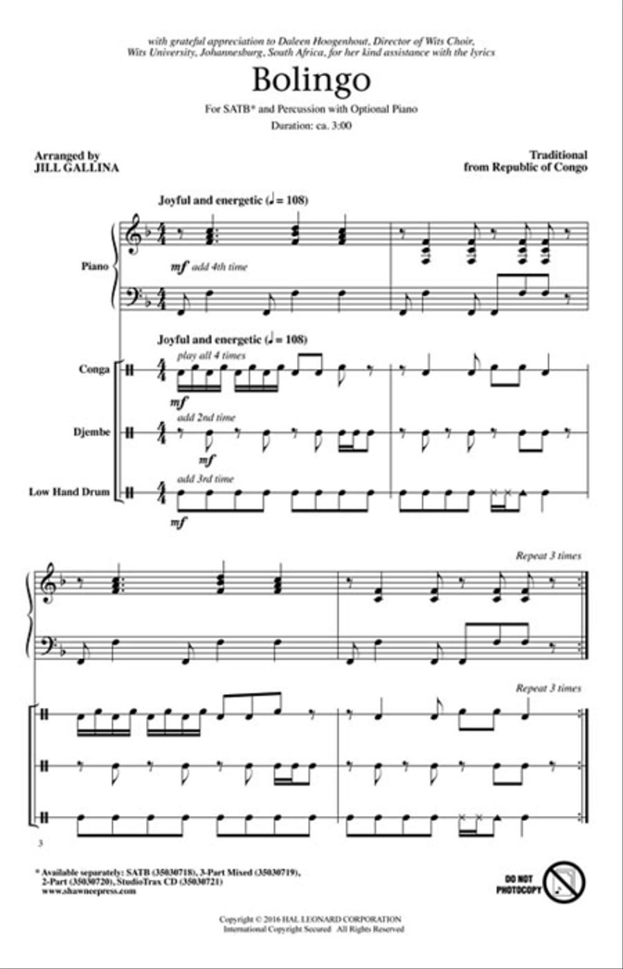 Bolingo Bolingo Accompaniment CD scores gallery preview page 2