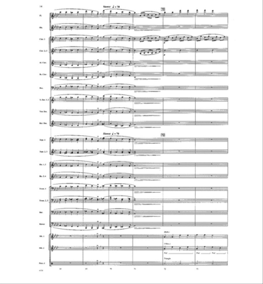 Midnight in Bethlehem Concert Band scores gallery preview page 13