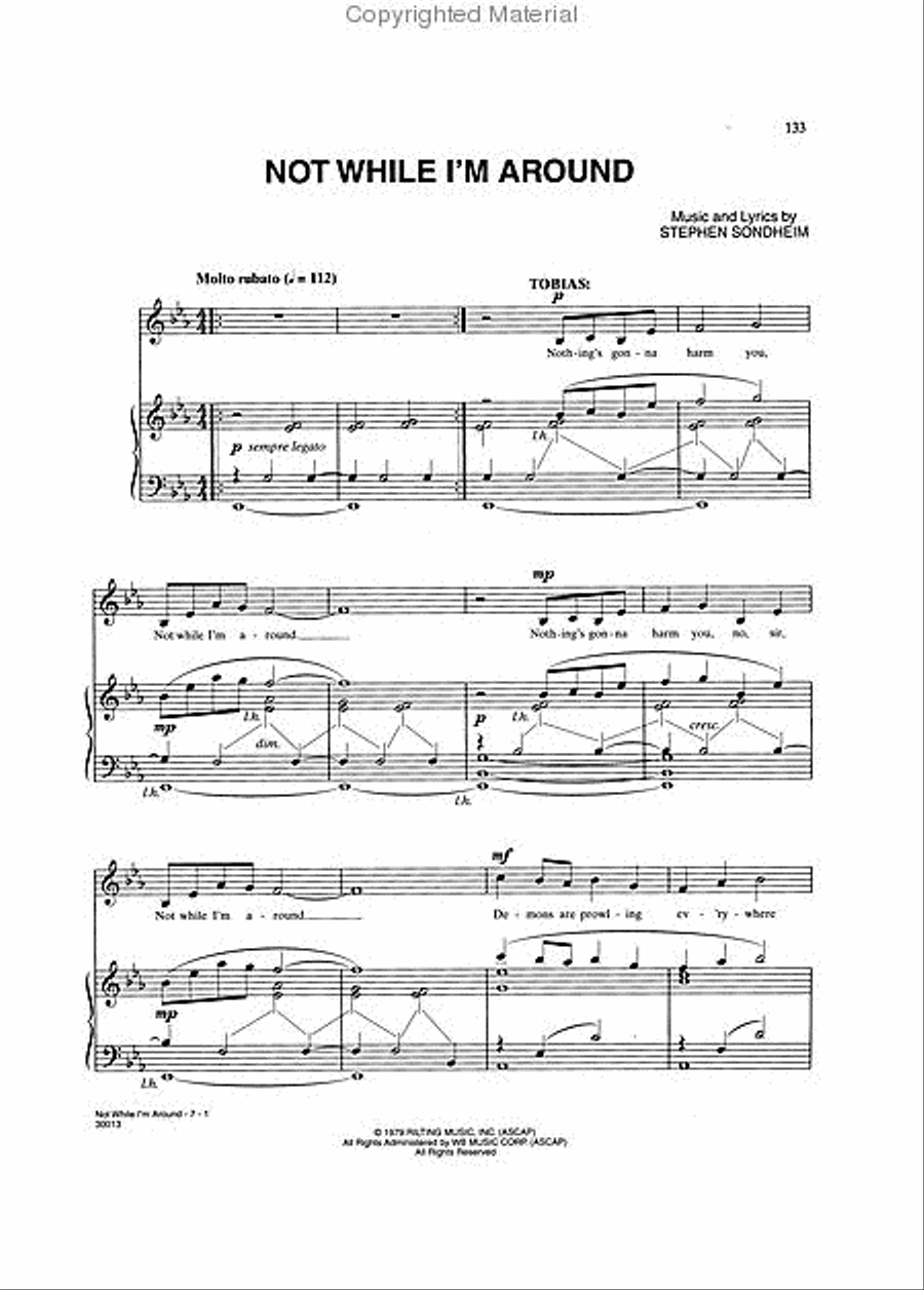 Sweeney Todd Piano, Vocal scores gallery preview page 3