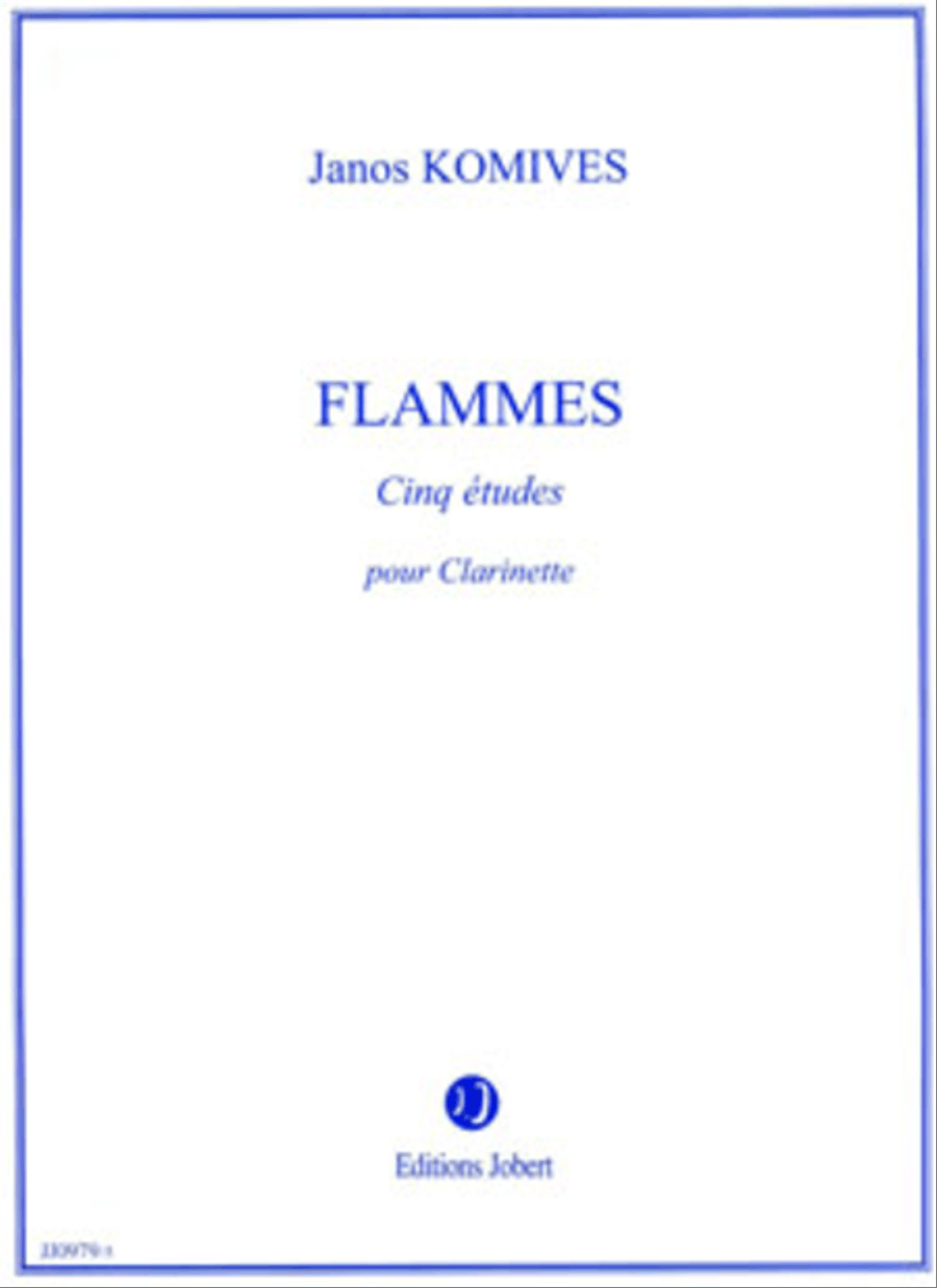 Flammes Clarinet Solo scores gallery preview page 1