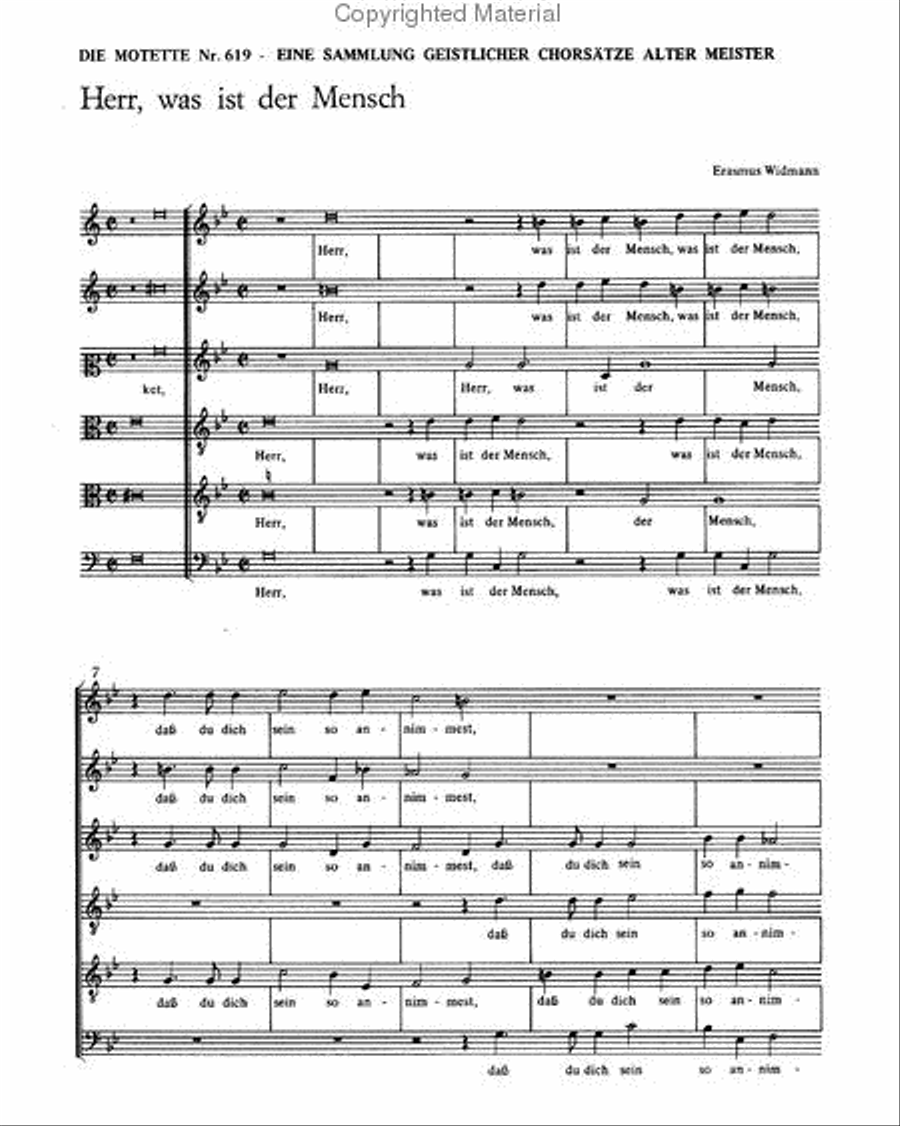 Herr, was ist der Mensch Herr, was ist der Mensch Choir scores gallery preview page 6