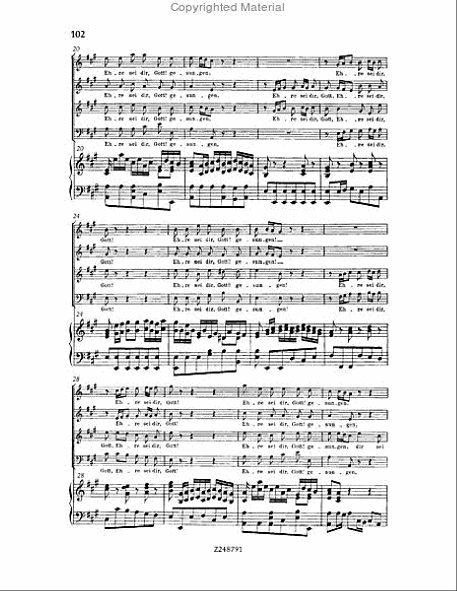 Christmas Oratorio, BWV 248 Choir scores gallery preview page 101