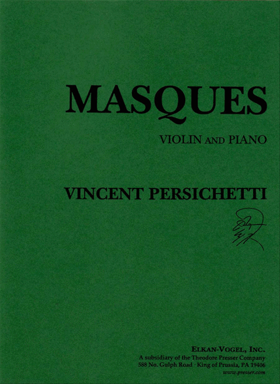 Masques Chamber Music scores gallery preview page 1