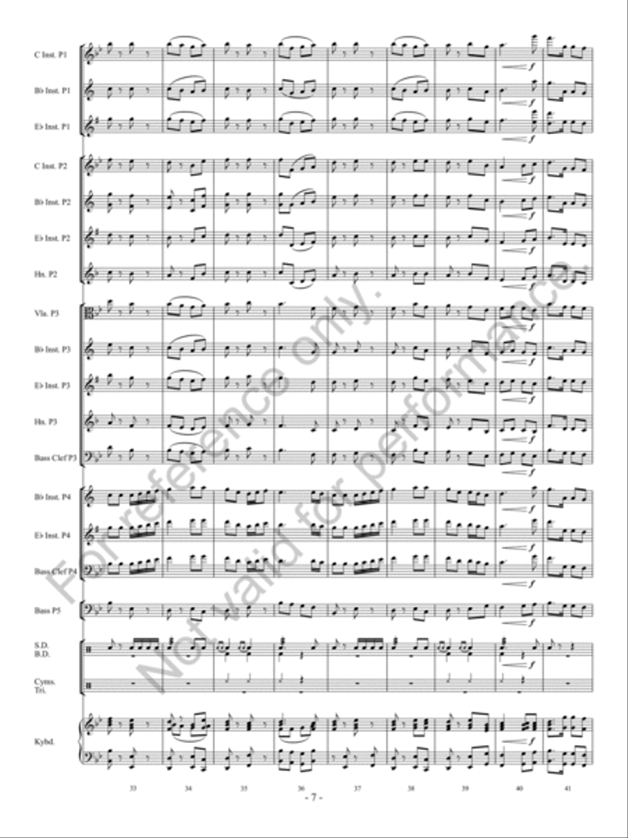 Folk Songs From Somerset Concert Band scores gallery preview page 8