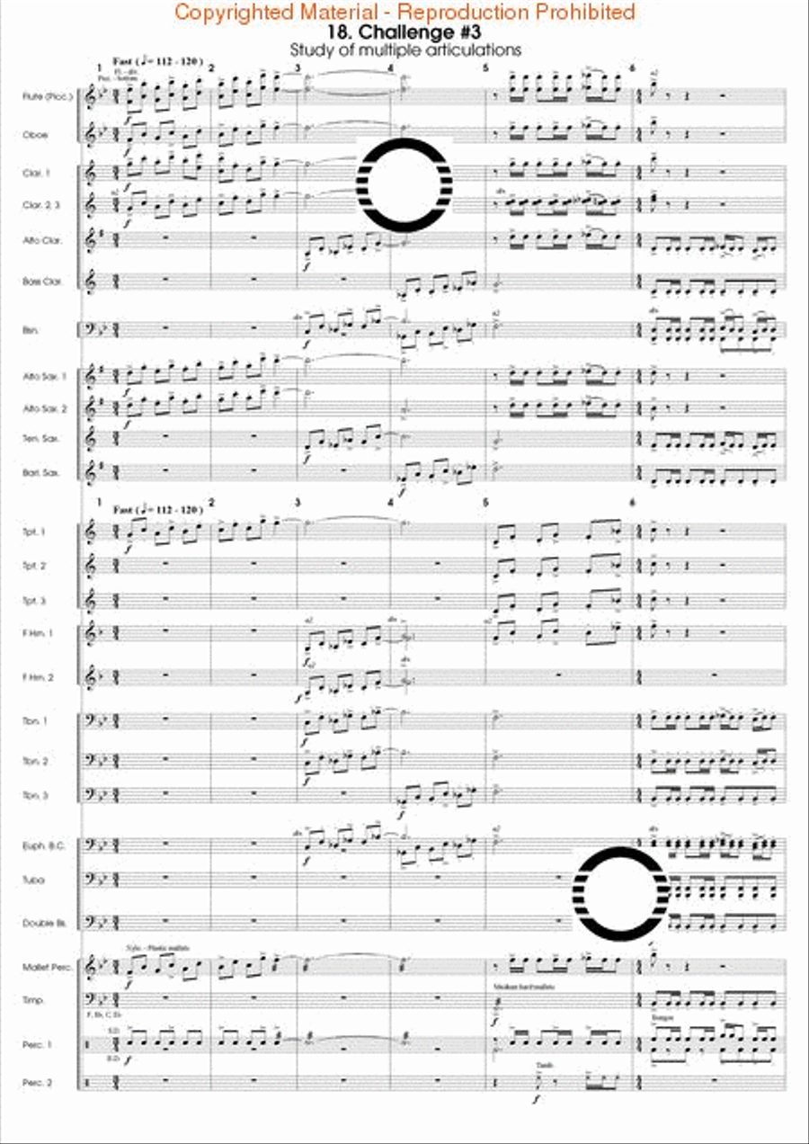 Articulation Studies Concert Band scores gallery preview page 60