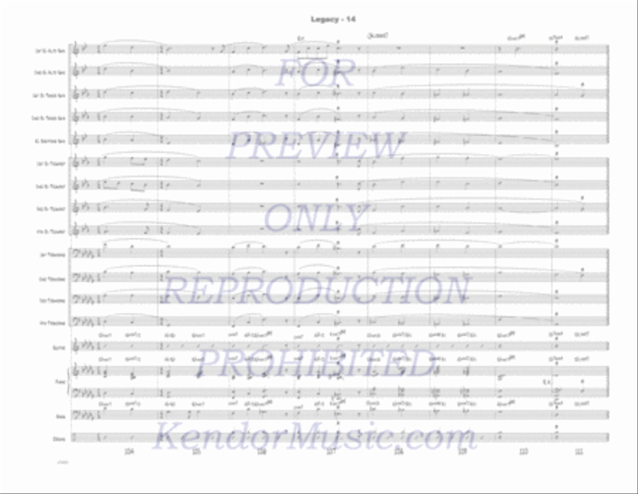 Legacy Jazz Ensemble scores gallery preview page 15