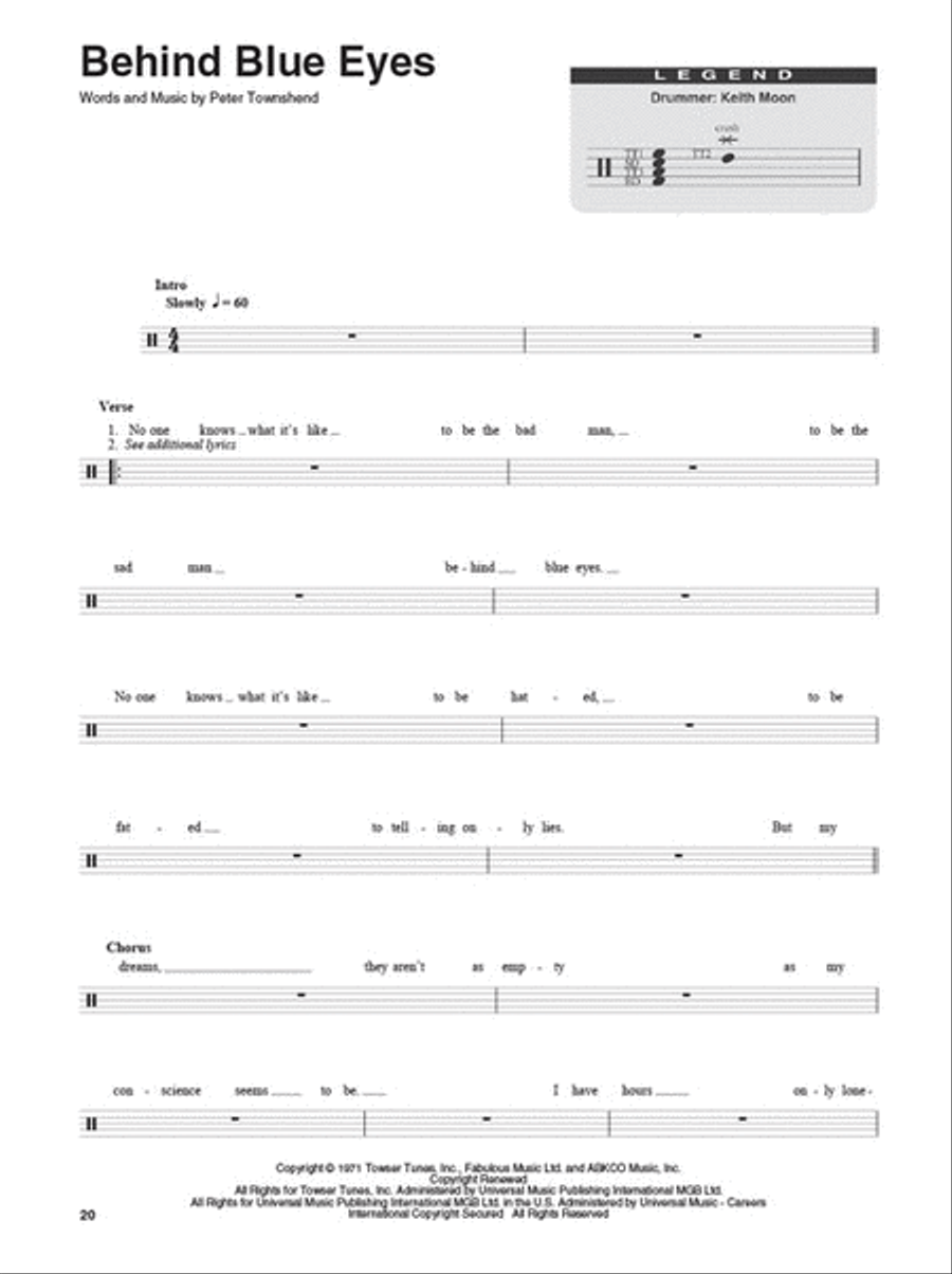 The Who The Who Percussion scores gallery preview page 4