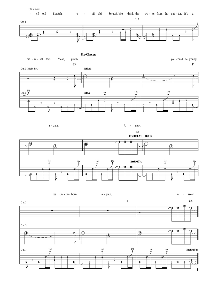 Un-Reborn Again Un-Reborn Again Acoustic Guitar scores gallery preview page 3
