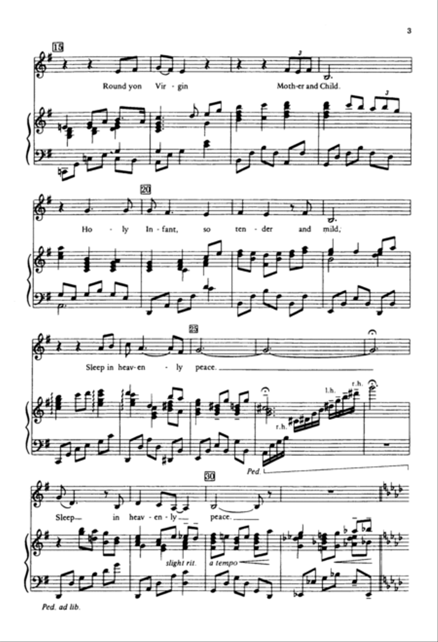 Silent Night 4-Part scores gallery preview page 2