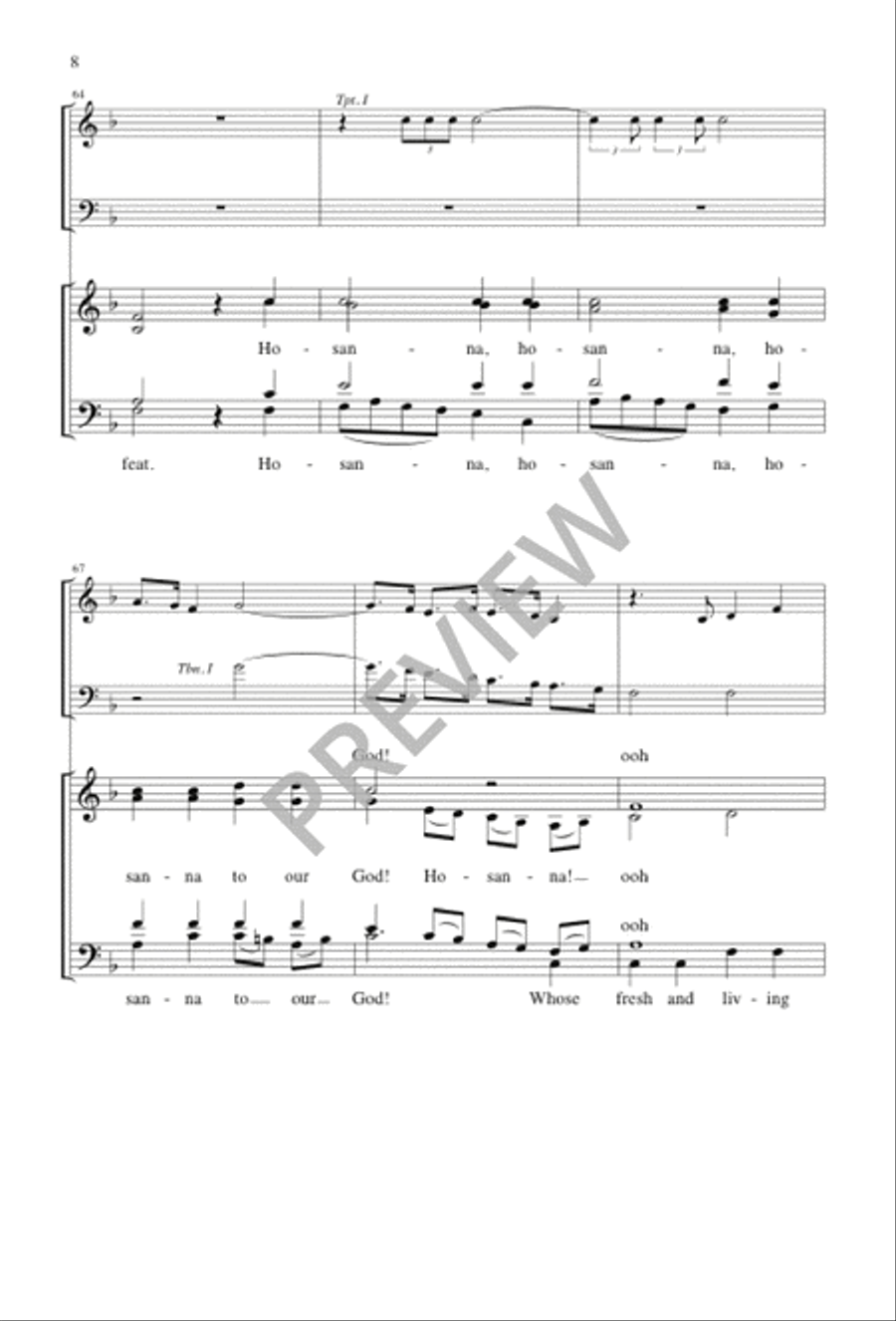 In Gladness and Thanksgiving 4-Part scores gallery preview page 7