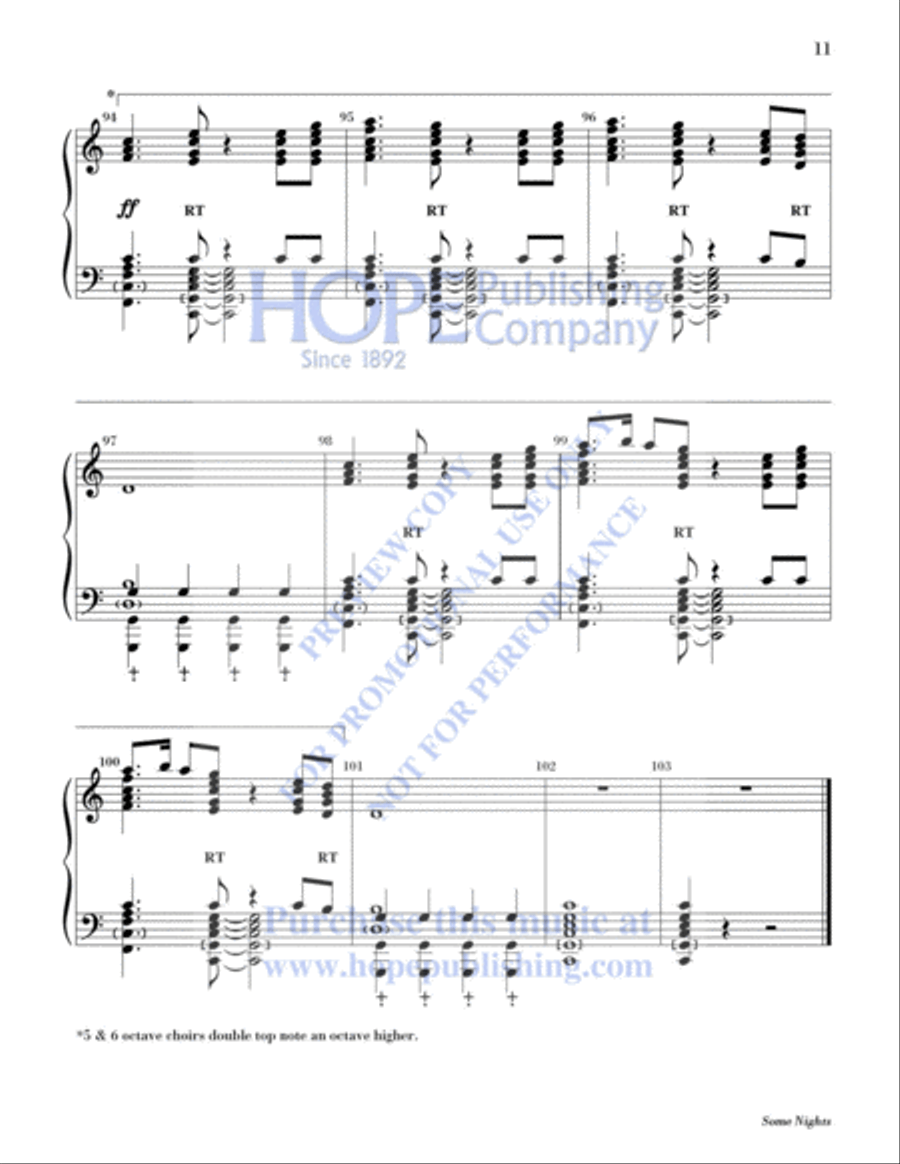 Some Nights Some Nights 5-Octaves scores gallery preview page 12
