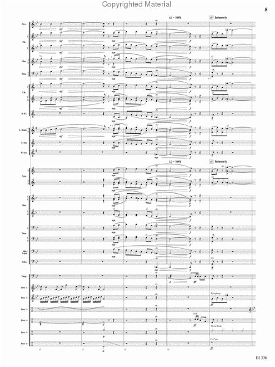 Dreams and Proclamations Concert Band scores gallery preview page 4