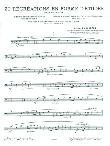 Thirty Recreative Studies (trombone)