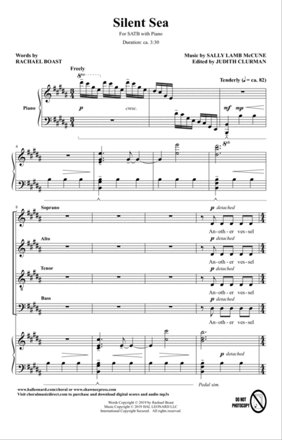 Silent Sea 4-Part scores gallery preview page 1