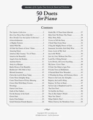 Book cover for 50 Duets for Piano