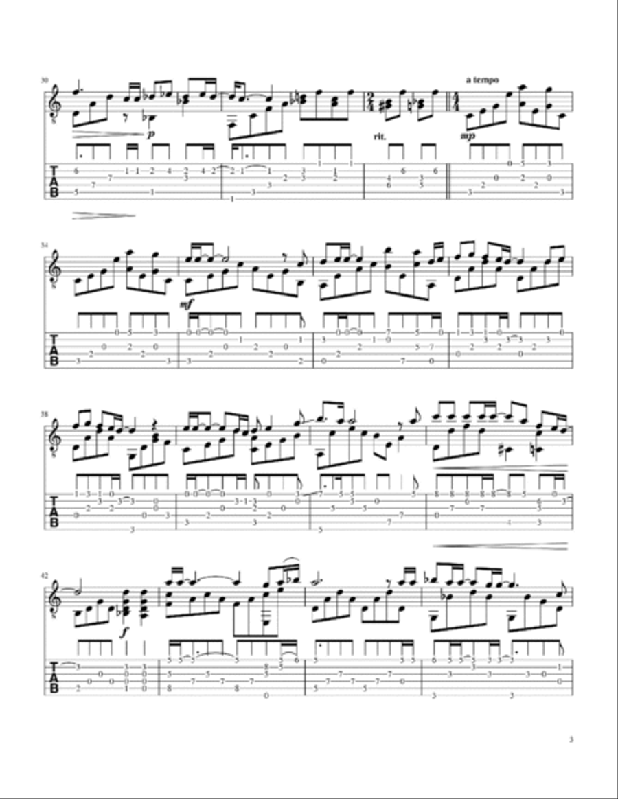 Bohemian rhapsody classical guitar top