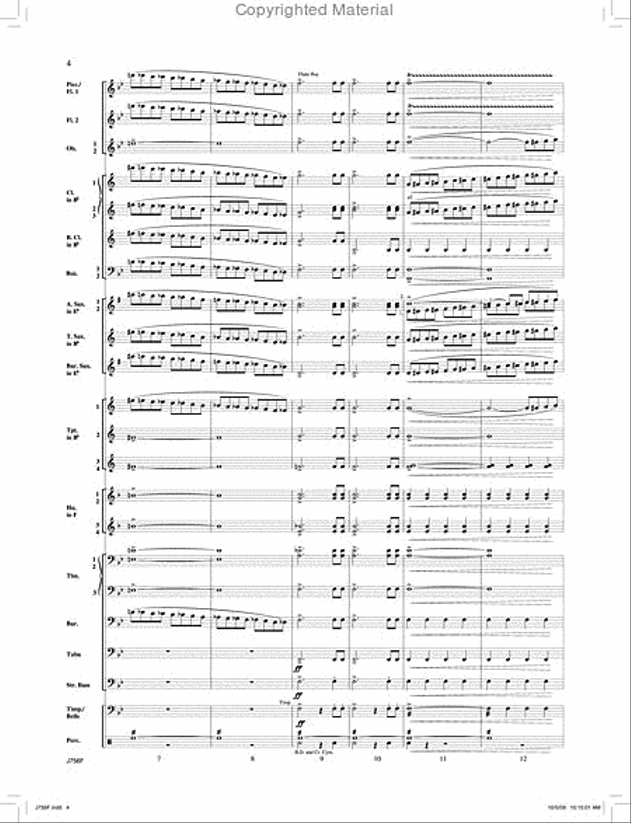 Entry of the Gladiators Concert Band scores gallery preview page 5