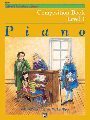 Book cover for Alfred's Basic Piano Course Composition Book, Level 3