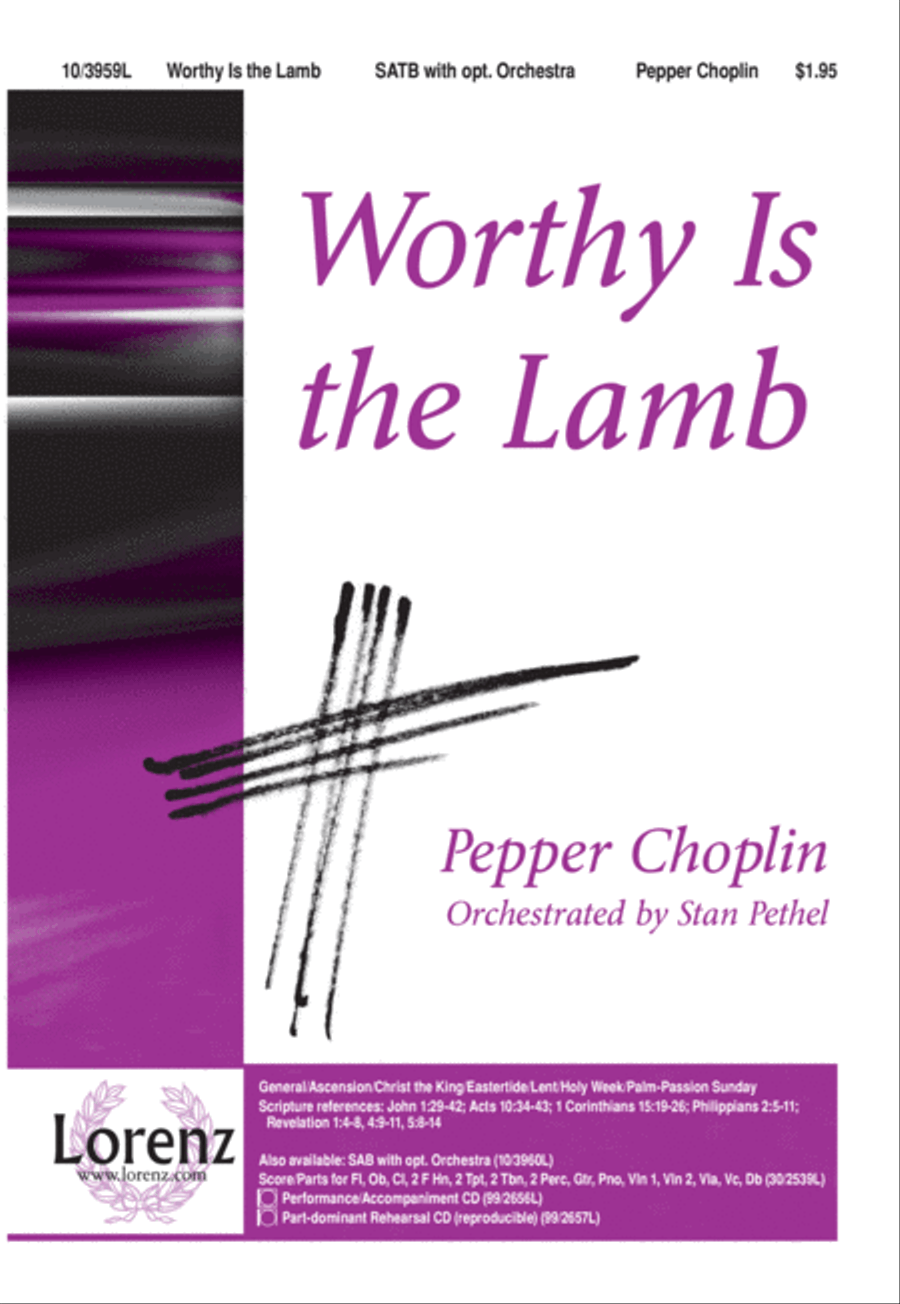 Worthy is the Lamb 4-Part scores gallery preview page 1
