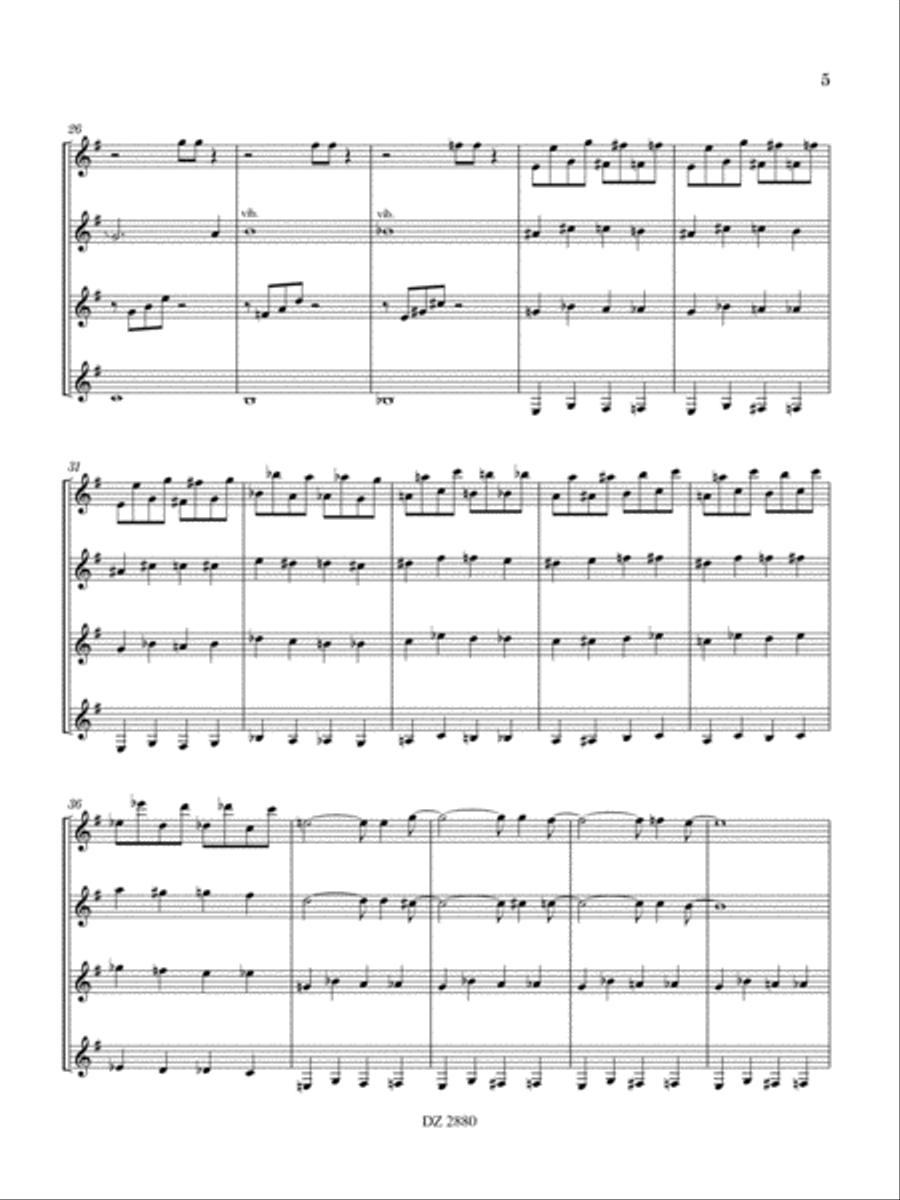 Dark Alley Swing Dark Alley Swing Guitar Ensemble scores gallery preview page 5