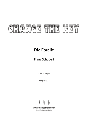 Book cover for Die Forelle - C Major