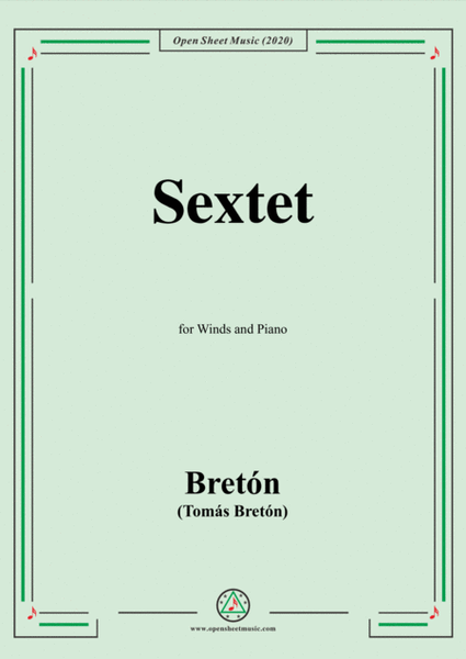 Bretón-Sextet,for Winds and Piano image number null