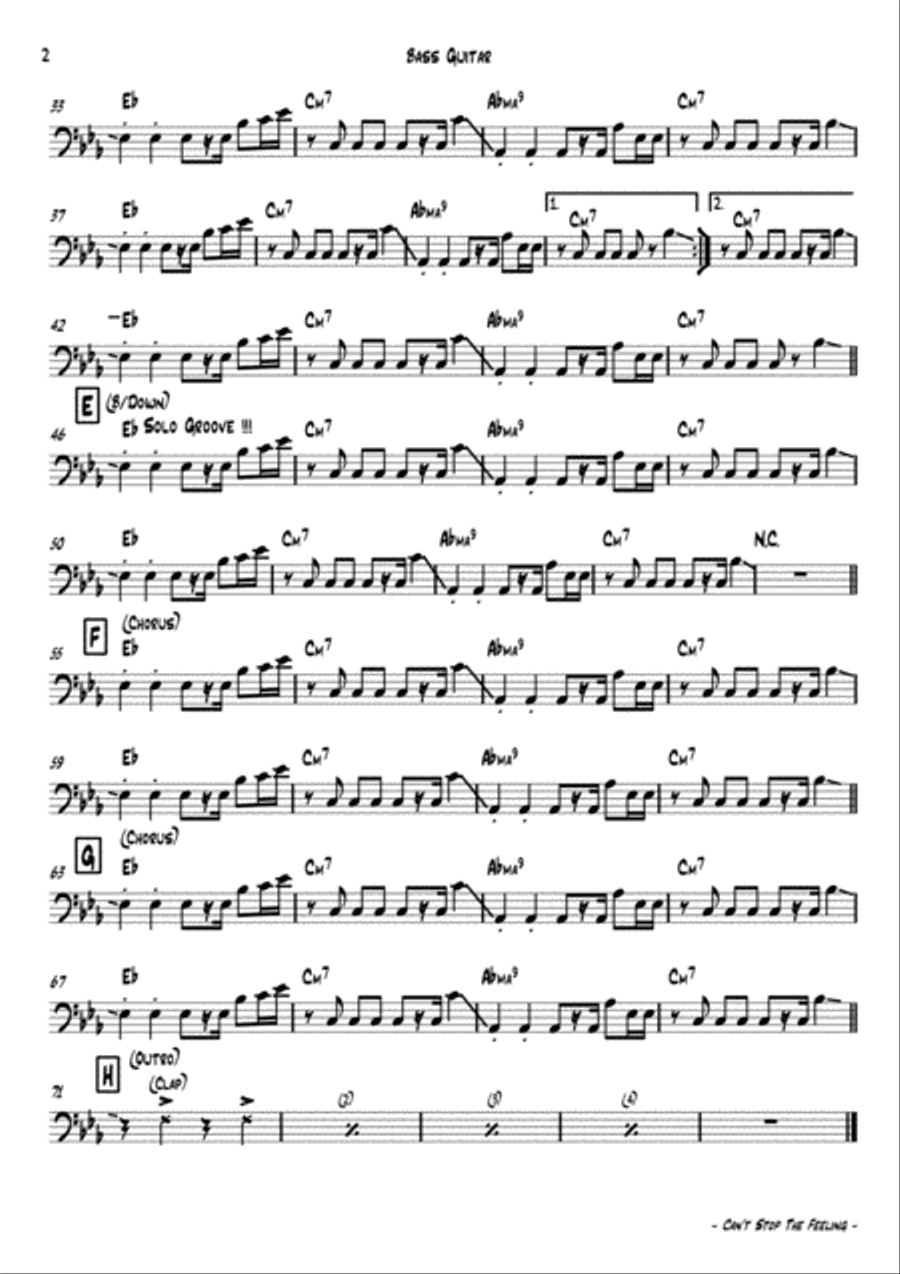 Can't Stop The Feeling from TROLLS Jazz Ensemble scores gallery preview page 3
