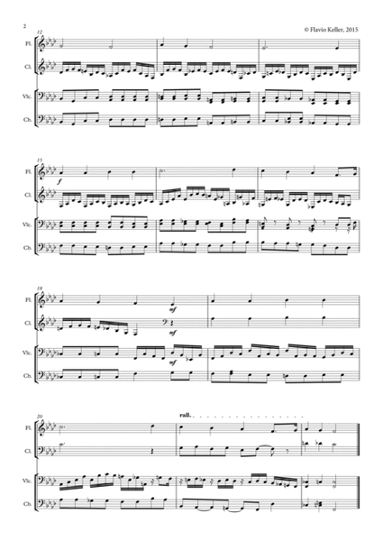 Organ chorale prelude "Ich ruf zu Dir", Transcription for chamber instruments image number null