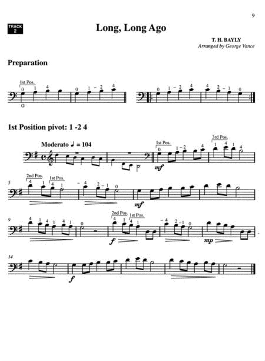 Progressive Repertoire for the Double Bass - Volume 2 Double Bass scores gallery preview page 2
