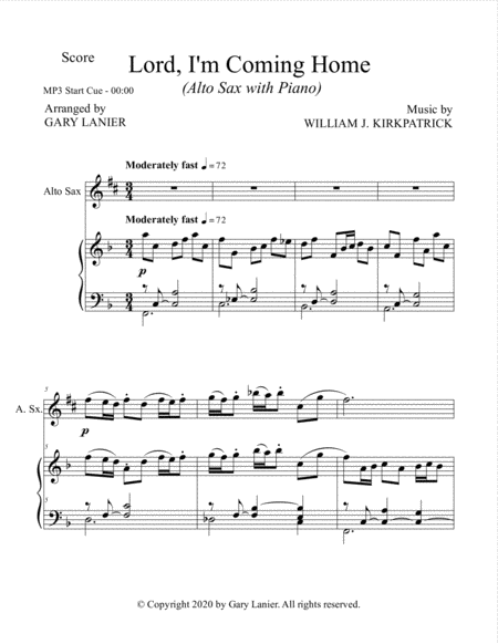 CLASSIC HYMN SUITE (for Alto Sax and Piano with Score/Parts) image number null
