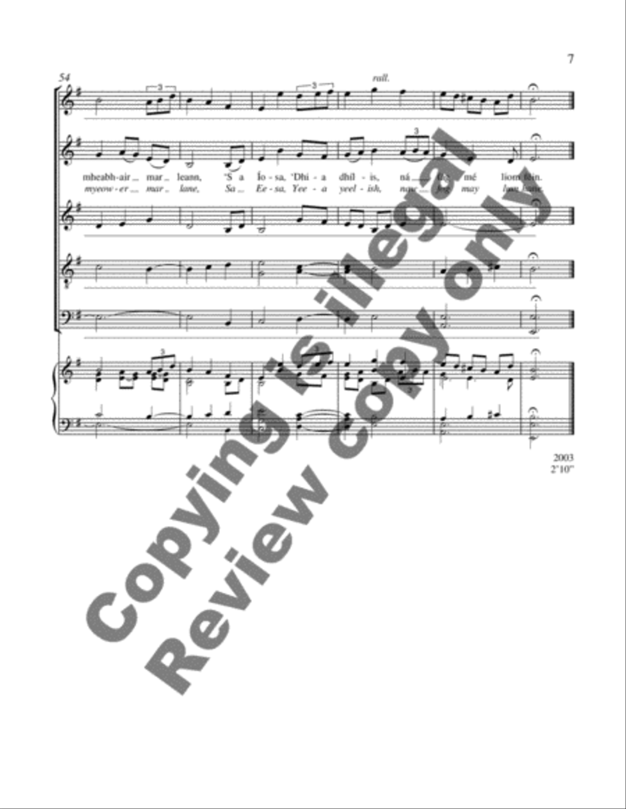 Bi Iosa im Chroise 4-Part scores gallery preview page 5