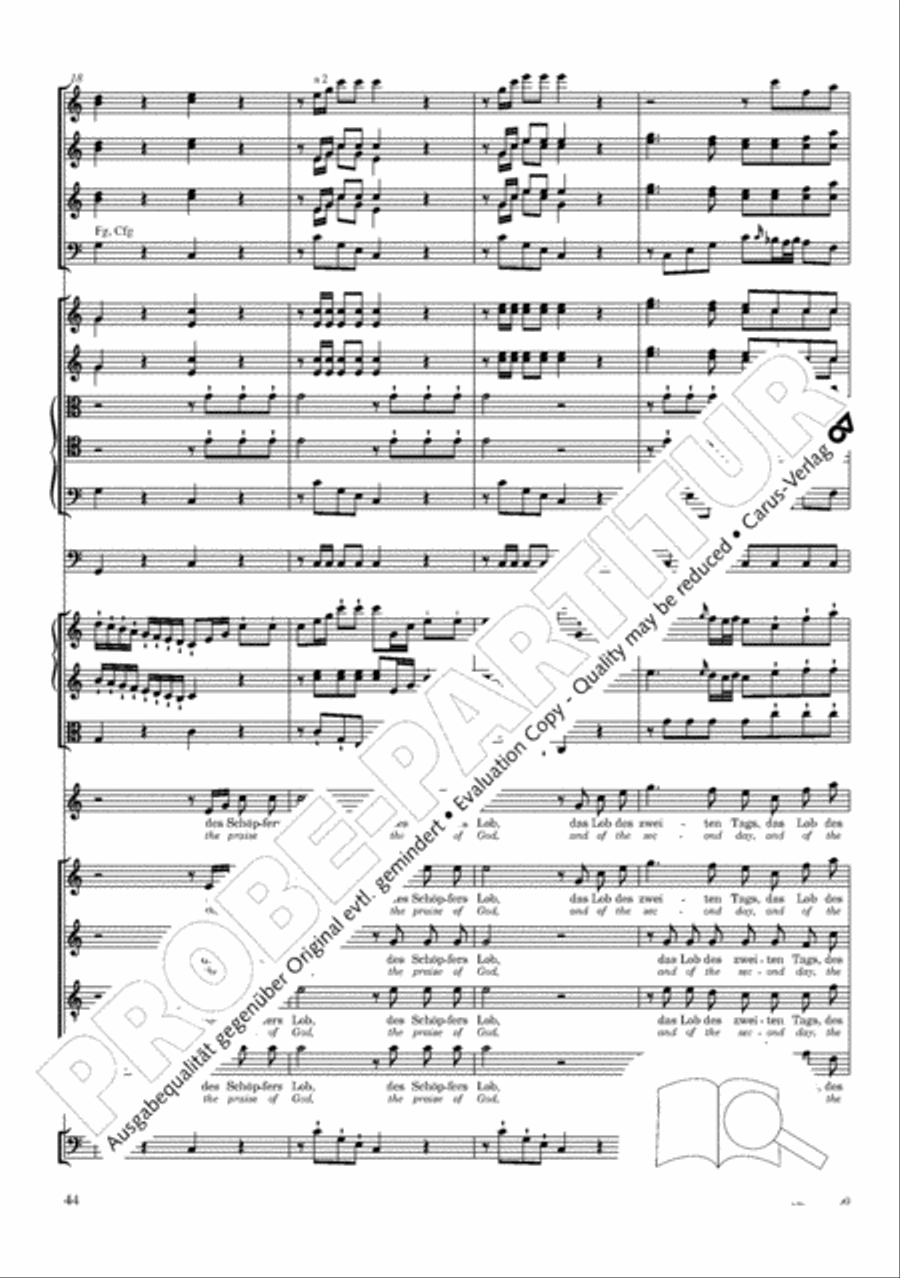 The Creation (Die Schopfung) 4-Part scores gallery preview page 64