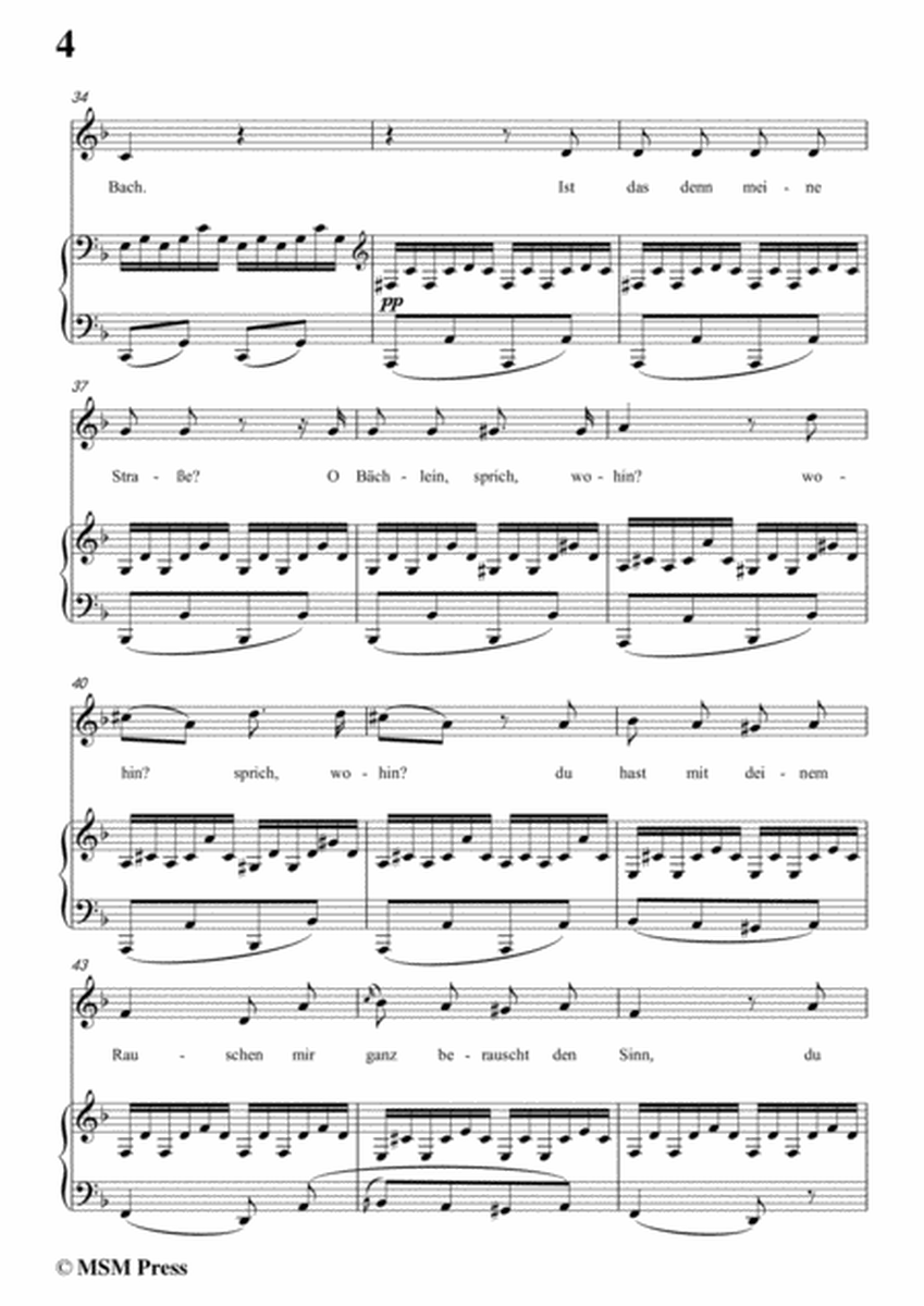 Schubert-Wohin,from 'Die Schöne Müllerin',Op.25 No.2,in F Major,for Voice&Piano image number null