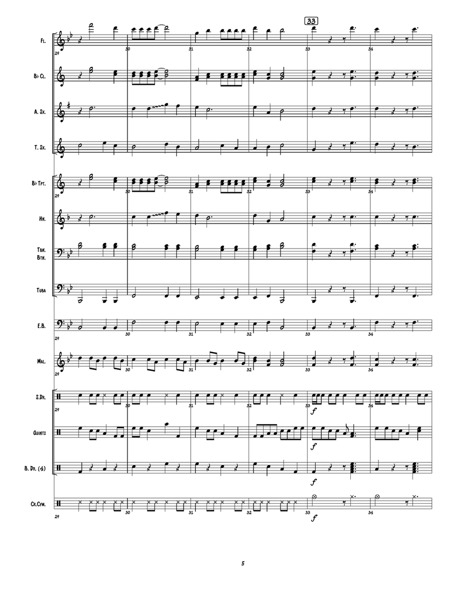 Song Of The South Marching Band scores gallery preview page 6
