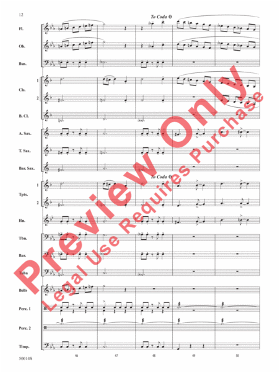 Release the Kraken! Release the Kraken! Concert Band scores gallery preview page 13