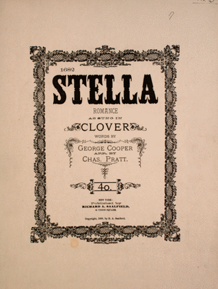 Book cover for Stella. Romance